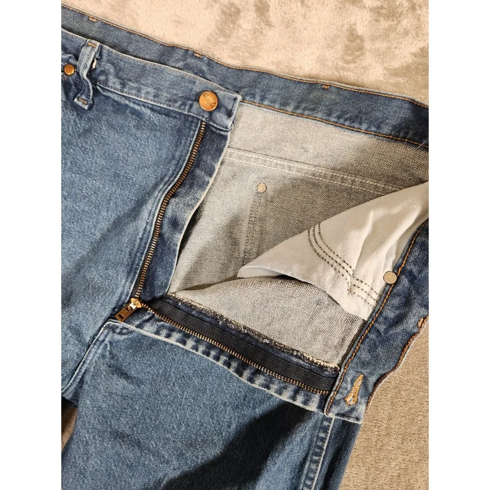 Wrangler Jeans Men's 37X35 ‎ (Tag 38X36) Cowboy Cut Western Slim Straight 936PWD